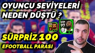 OYUNCU SEVİYELERİ NEDEN DÜŞTÜ  SÜRPRİZ 100 EFOOTBALL PARASI  GÜÇLENDİRİCİLİ POTW  CO OP [upl. by Laemsi]