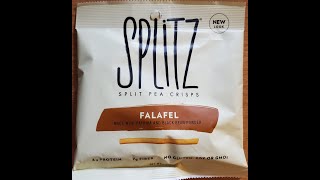 Splitz NonGMO Split Pea Falafel Crisps Review [upl. by Ennael]