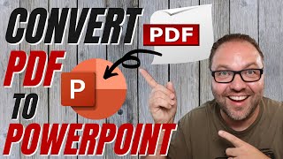 How to Convert PDF to PowerPoint  Free  PDF to PPTX [upl. by Kinnard]