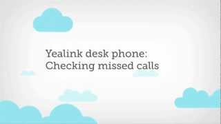 Cloud PBX How To Checking Missed Calls on Yealink Handsetmp4 [upl. by Ardelis816]