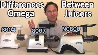 Differences Between Omega 8004 8006 8007 8008 NC800 NC900 Juicers [upl. by Roldan]