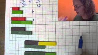 Adding Fractions with Cuisenaire Rods [upl. by Lepper]