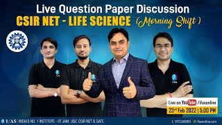 CSIR NET  Life Science June 2021  Morning Shift  Live Question Paper Discussion [upl. by Bodi]