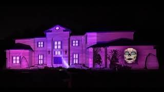 2024 Beetlejuice Projection show projection luxedo halloween  halloweenshow [upl. by Midis]