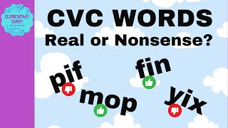 Interactive CVC Word Practice Real or Nonsense Words 2 [upl. by Bobbye]