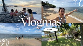 Touring our beach house for the weekend  sunset cruise  Vlogmas [upl. by Abner]