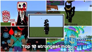 Top 10 strongest mob in minecraft pe addonmod [upl. by Cirilla]