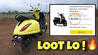 Chetak 2901 ऐसा Offer कभी नहीं 😱 Bajaj Chetak 2901 Ev Big Discount  chetak [upl. by Ennirac]