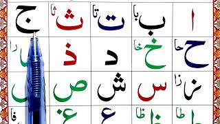 Noorania Al Qaida  Lesoon 1 noorani qaida  Alphabet 1 lesson  Basic Letters Ali Baa Taa [upl. by Sitruk]