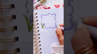 ♡ PAPER NOTES DOODLE  Draw Frame doodles for your planner  Bullet journal art [upl. by Birecree]