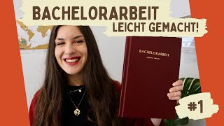 Bachelorarbeit leicht gemacht 1  Thema finden Fragestellung festlegen und Titel formulieren📚📓 [upl. by Ssew701]