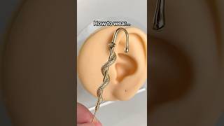 How to wear our helix hook earring jewellery earrings accessories fyp [upl. by Maleki]