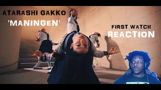 ATARASHII GAKKO  マ人間 Official Music Video Reaction [upl. by Enihsnus]