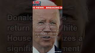 Trumps Historic Return to the White House A Gesture of Unity with Biden newsshorts news trump [upl. by Neely628]