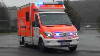 Neuer Sprinter RTW der Feuerwehr Dinslaken  Alarmdurchsage [upl. by Annaxor]