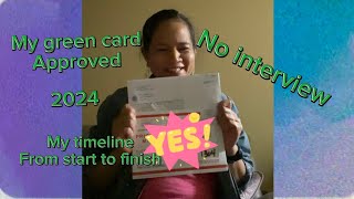 My green card timelineno interview  in 25 months I got approved missgracia157 [upl. by Carissa]