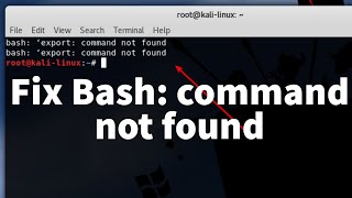 How to Fix quot Bash Command not Foundquot in Linux [upl. by Sax177]