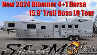 Brand New 2024 4 Star 41 Horse Trailer with 159quot Trail Boss LQ Tour [upl. by Eirual]