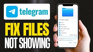 How To FIX Telegram Downloaded Files Not Showing Up On iPhone 2024 [upl. by Eelarol547]