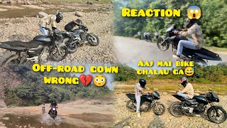 bike offroad gown wrong 💔😥 school students wheelie reaction 👀 viralvideo tranding hyper ride😵💀 [upl. by Proffitt685]