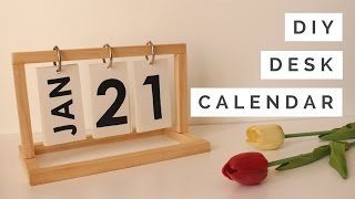 DIY  Desk Calendar [upl. by Enyrehtac]