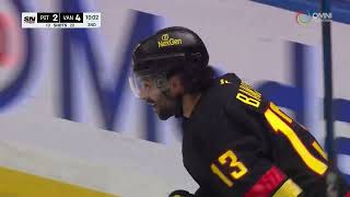 ARSHDEEP BAINS SCORES FIRST CAREER NHL GOAL  HNIC Punjabi  nhl canucks sportsnet [upl. by Solracnauj33]