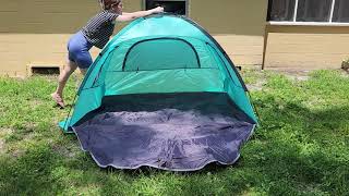 Whitefang Beach Tent Review  Pros and Cons of This Budget Beach Tent [upl. by Theurer]