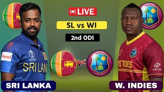 West Indies vs Sri Lanka 2nd ODI  WI vs SL  Scores amp Commentary cricket [upl. by Enneira424]