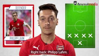 Mesut Ozils Ultimate XI  Does Cristiano Ronaldo make it [upl. by Kaz238]