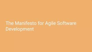 The Manifesto for Agile Software Development [upl. by Grochow708]