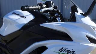 7799 2020 Kawasaki Ninja 650 ABS Pearl blizzard White Overview and Review by Mainland Cycle [upl. by Lahey]