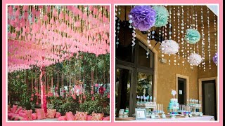 Decoración para el techo Fiesta 🥳 Cumpleaños 🎈 Bodas 💒 Reuniones 🌸 Ideas 💡 [upl. by Holladay683]