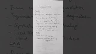 nucleotides importanttopics importantquestions biochemistry purine pyrimidinegout metabolism [upl. by Sally837]