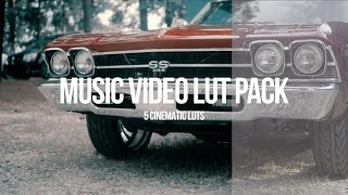 Music Video Lut Pack  5 CInematic LUTS [upl. by Ijneb]