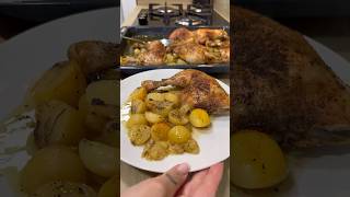 POLLO AL HORNO CON PATATAS 🍗 RECETA DE LA ABUELA youtubeshorts shorts polloasado pollo [upl. by Nnaik]