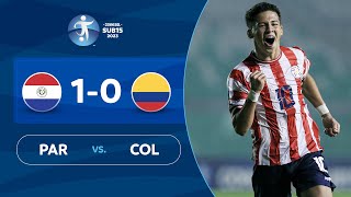 PARAGUAY vs COLOMBIA 10  RESUMEN  CONMEBOL SUB 15  FASE DE GRUPOS [upl. by Ihp773]