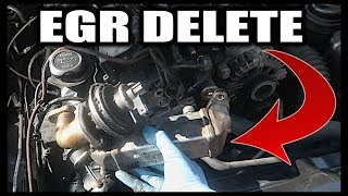 BMW EGR DELETE  HOW TO REMOVE BMW N47 N57 EGR VALVE [upl. by Massab]