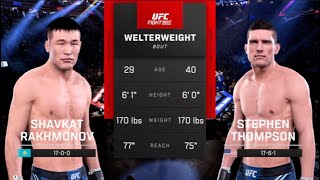 FULL FIGHT  Shavkat Rakhmonov Vs Stephen Thompson UFC 296 [upl. by Nicks]