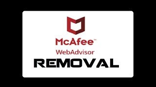 How to Uninstall McAfee WebAdvisor Software [upl. by Iaverne]