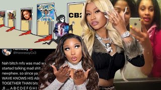 Nicki Minaj IGNORES Cardi B amp Hennessy Megan 10 Entries On Billboard [upl. by Sitoiganap623]