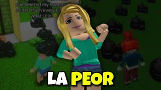 La TIKTOKER que BORRA casas en BLOXBURG 😡 [upl. by Arne]