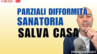 Sanatoria Parziali Difformità PdC  Salva Casa decreto legge [upl. by Nitsyrc604]