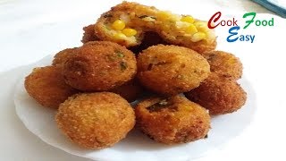 Cheese Corn Balls Recipe  Quick Easy To Make Party Appetizer recipe [upl. by Ginny]