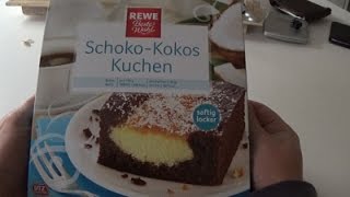 Schoko Kokos Kuchen Rewe  unboxing und Test [upl. by Tempest]