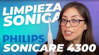 Limpieza SONICA Cepillo Dental Philips SONICARE 4300 Mi experiencia [upl. by Oswell]