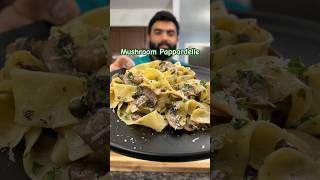 Mushroom Pappardelle shorts quickrecipe [upl. by Anivad]