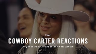 Fans React to Beyonces New Album Cowboy Carter [upl. by Kessler]