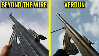 Beyond The Wire vs Verdun  Weapons Comparison [upl. by Cirillo93]