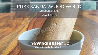 Pure Sandalwood Wood  Santalum Album  TheWholesalerCo [upl. by Acissaj]