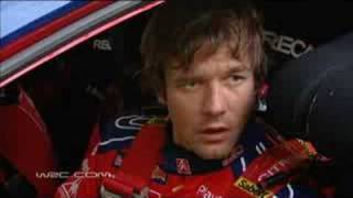 WRC Finland 2008 Loeb End of SS12 Interview [upl. by Akilak]